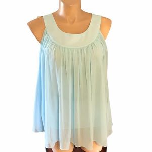 Essentials by Milano LARGE Blue Sleeveless Top